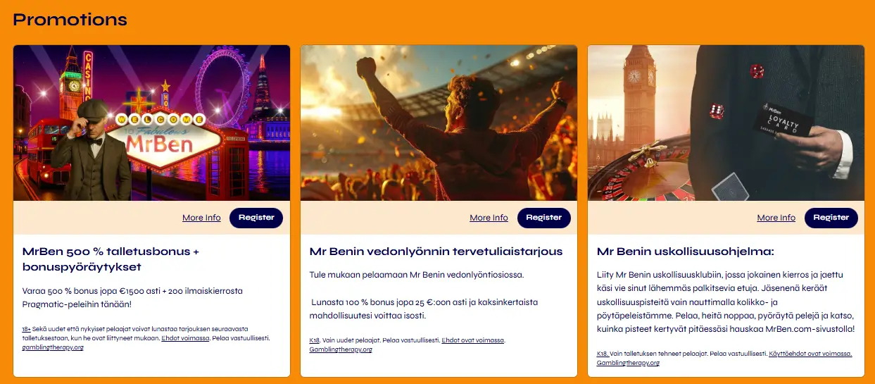 mrben casino promotion